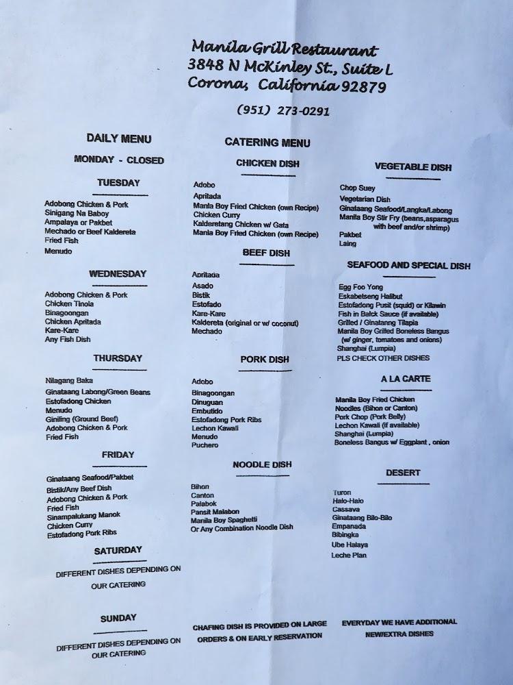 Manila Grill Adobong Chicken & Pork